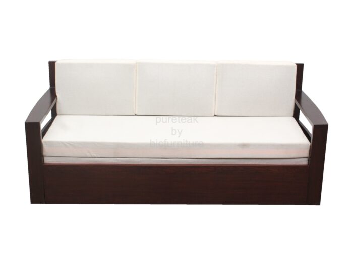 modern storage teak wood sofa cum bed mumbai