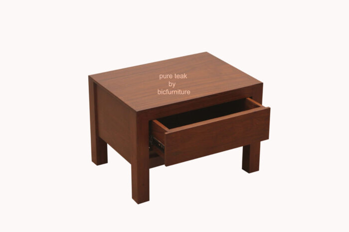 teak wood bedside table with 1drawer