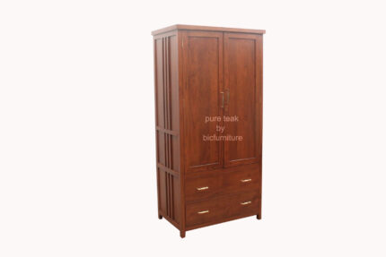 teak wood cupboard with 2 drawers