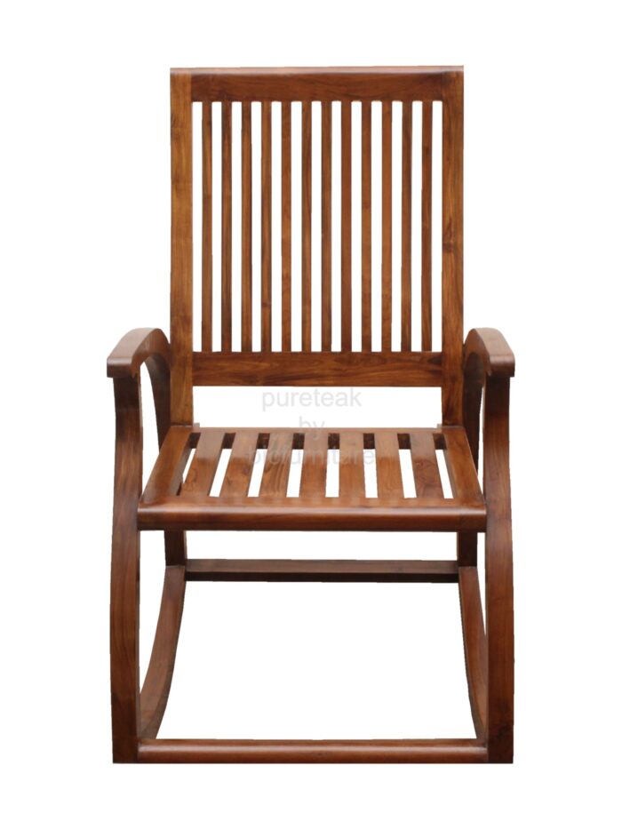 teak wood rocking chair
