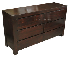 Chest of drawer with three drawers in sheesham wood e1434089706847