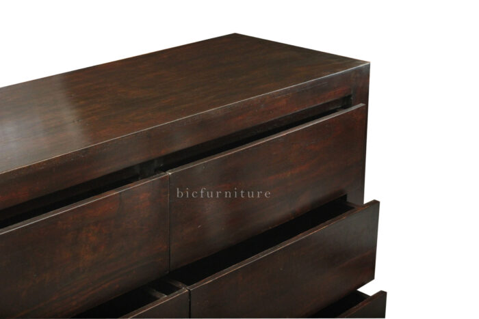 Modern design chest of drawer in sheesham wood