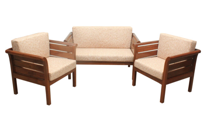 Pure teak wood sofa seating