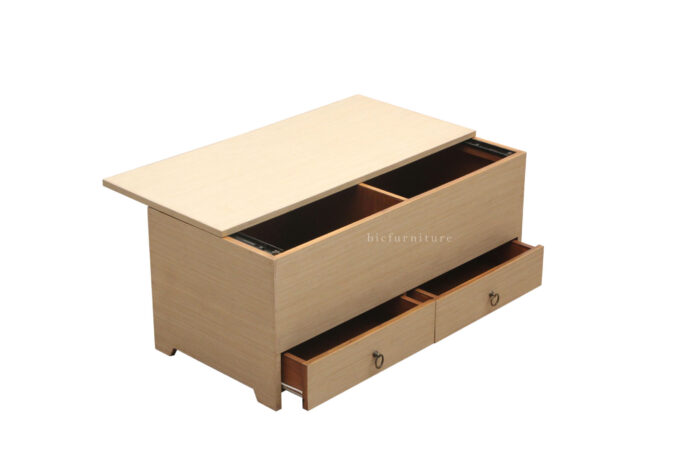 Two drawers and one top storage