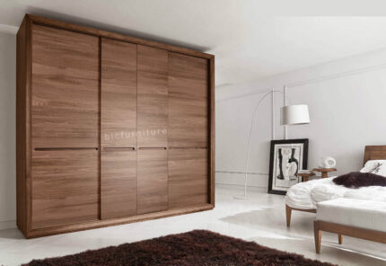contemporary wardrobe wood sliding door