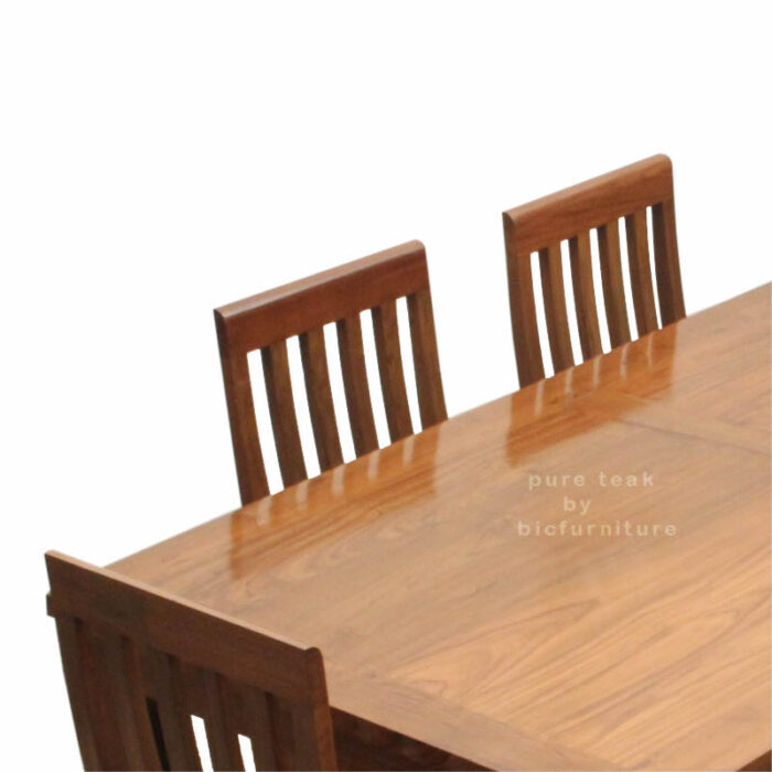 Dining table six seater teak wood
