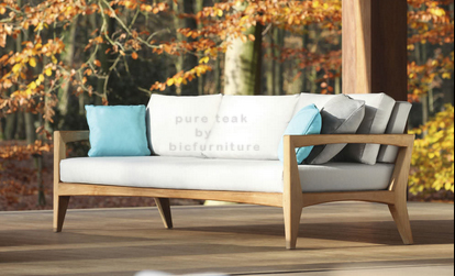 Modular sofa contemporary  outdoor teak natural finish