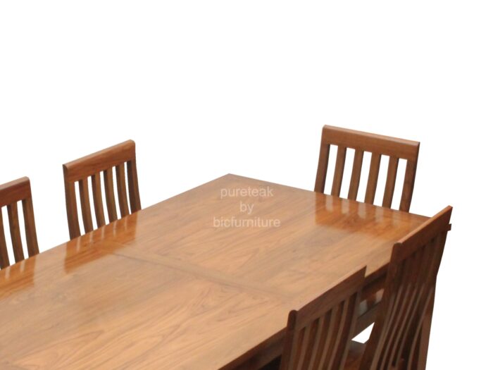 6 seater dining set  teak wood
