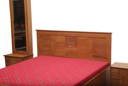 Bedset in teakwood veneer plywood