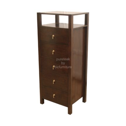 wooden tall chest of drawer