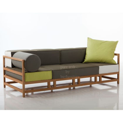 wooden modern sofa set 4 seater