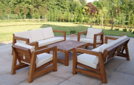 wooden outdoor indoor teak wood sofa set1