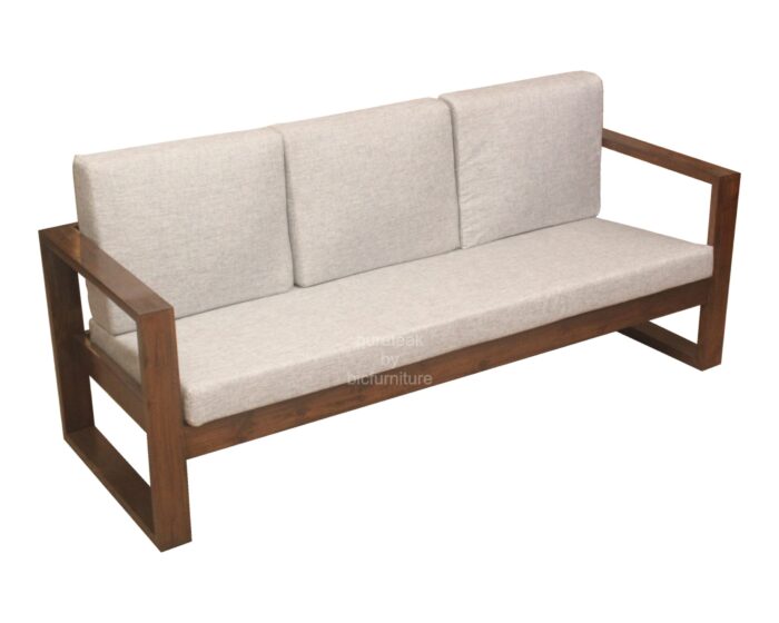 Sofa With Simple Strip In Square Form