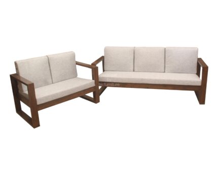 Teak Wood Sofa Set In Modern Style