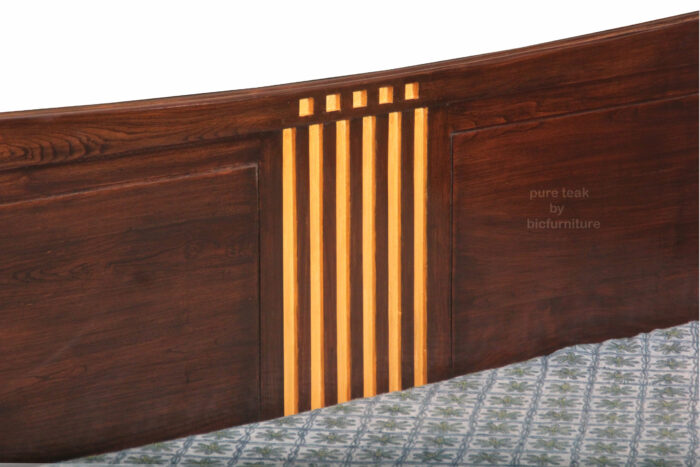 pure teakwood gold bed design 9