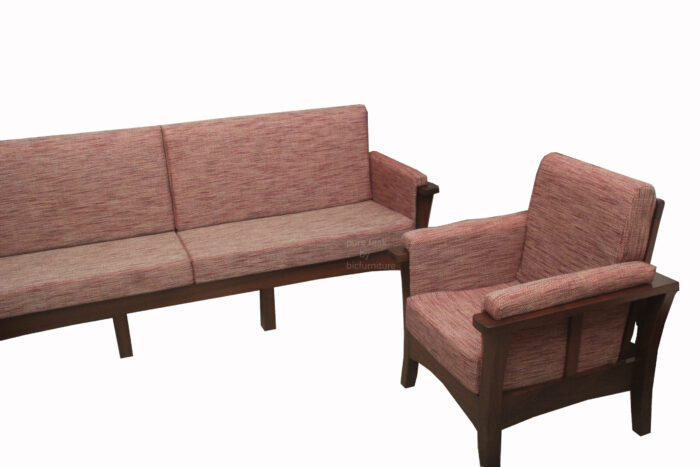 Teakwood Cushion Sofa Set 2
