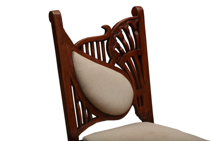 carved small sofa chair teak wood copy 3