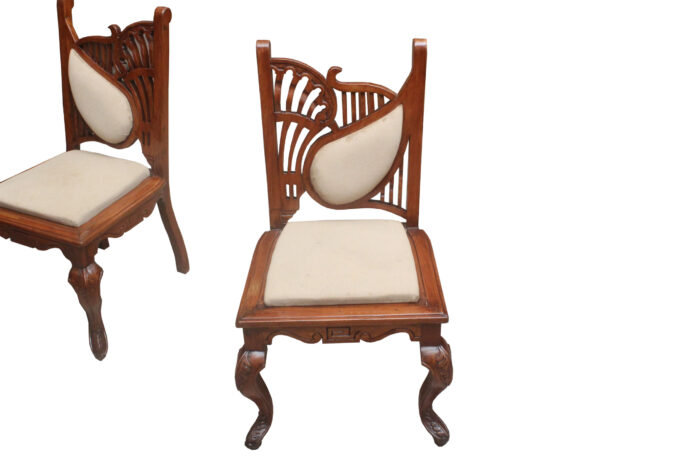 carved small sofa chair teak wood copy 4