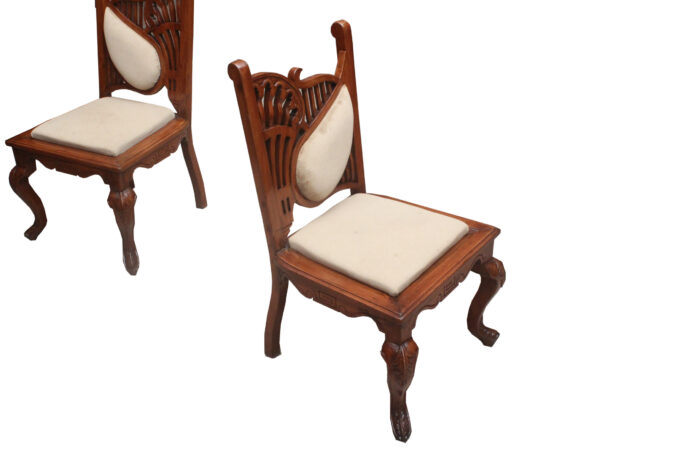 carved small sofa chair teak wood copy 6