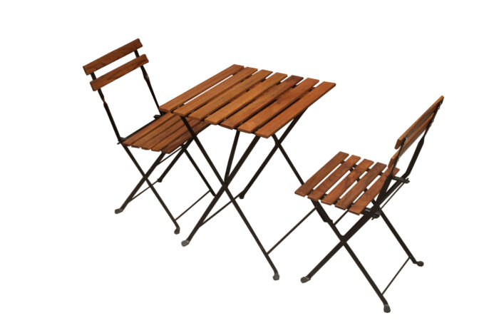 sleek folding chair table wooden coffee table set 6