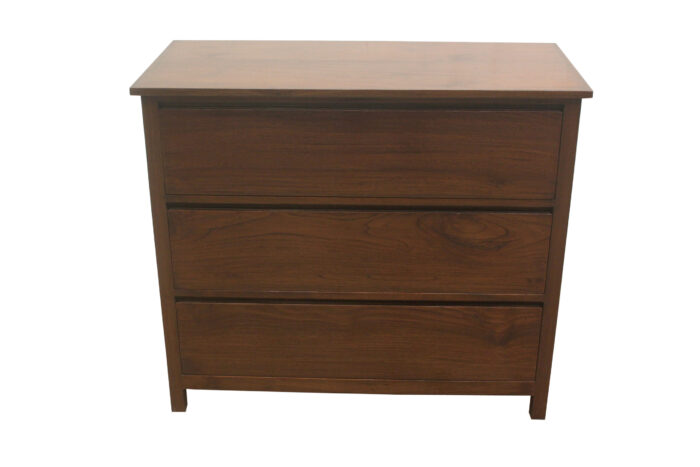 teakwood 3 drawer chest of drawers