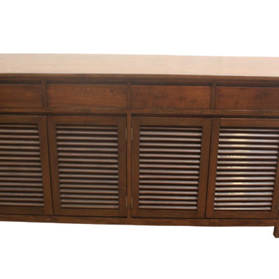 teakwood 4 drawer 4 doors sideboard with louvers