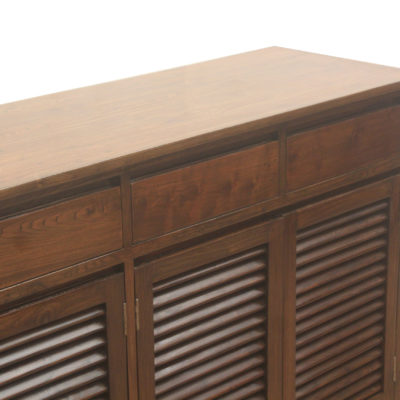 teakwood 4 drawer 4 doors sideboard with louvers 8