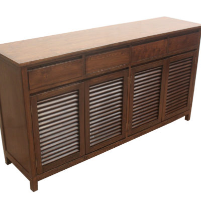 teakwood 4 drawer 4 doors sideboard with louvers 9