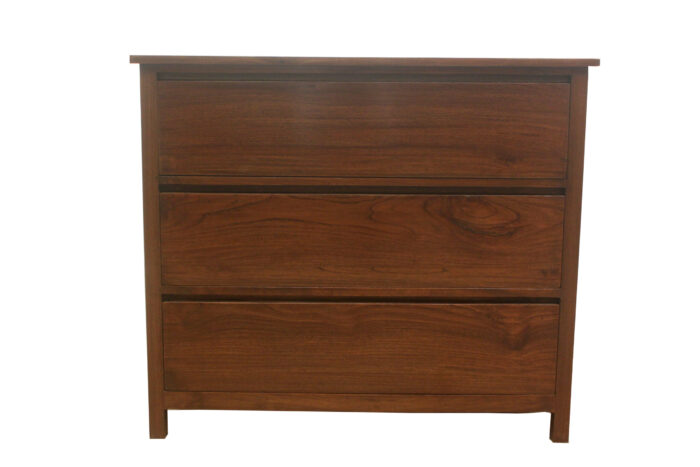 wood 3 drawer chest of drawers