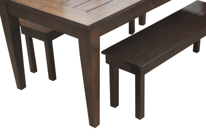 wooden dining bench set strip design 7