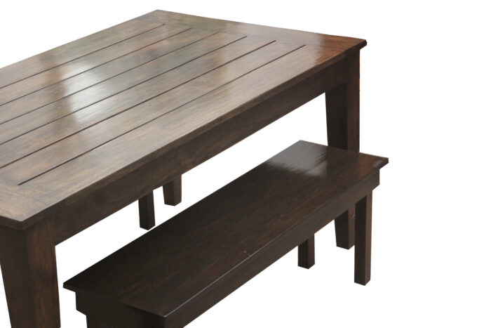 wooden dining bench set strip design 8