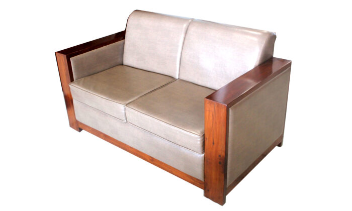 teakwood 3 seater sofa high density