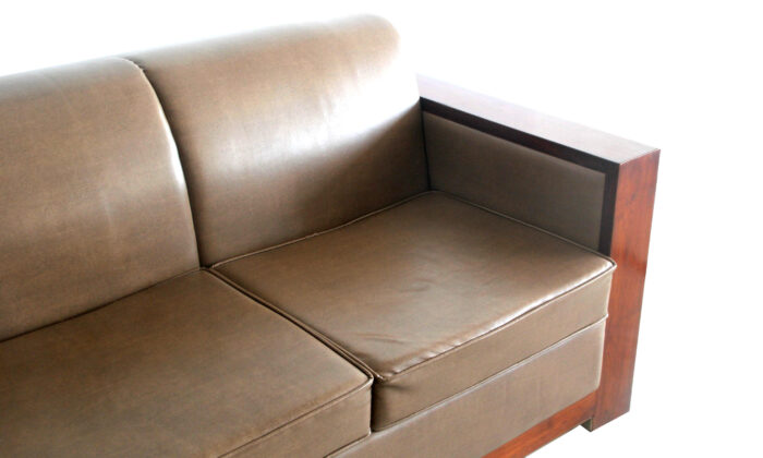 teakwood 3 seater sofa leatherite india