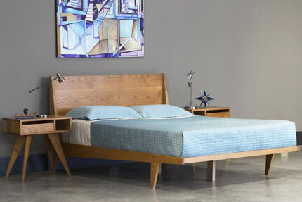 teak bed set with simplistic new design