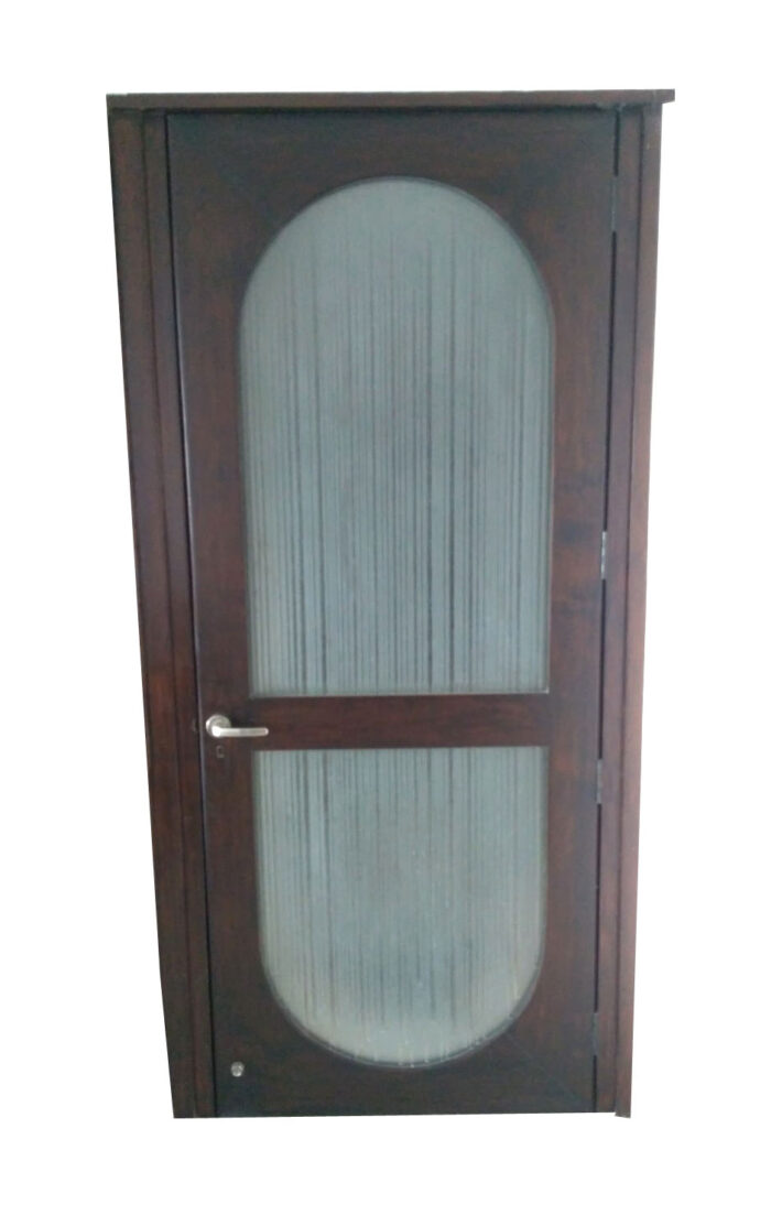 simplistic teak door