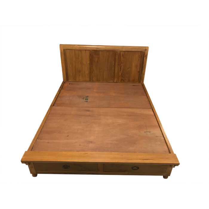 Wooden solid bed
