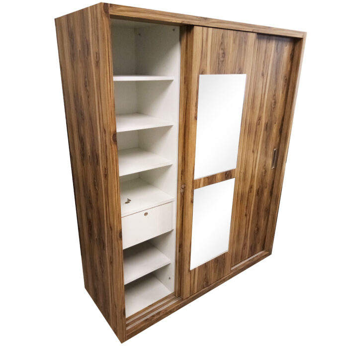 laminate wardrobe  with  shelves