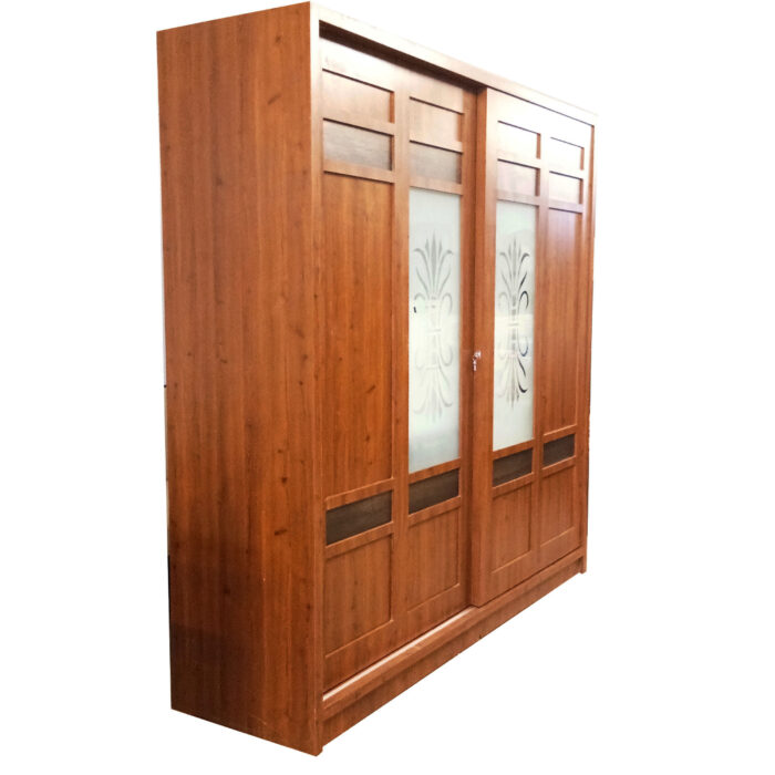 laminate wardrobe with two sliding doors
