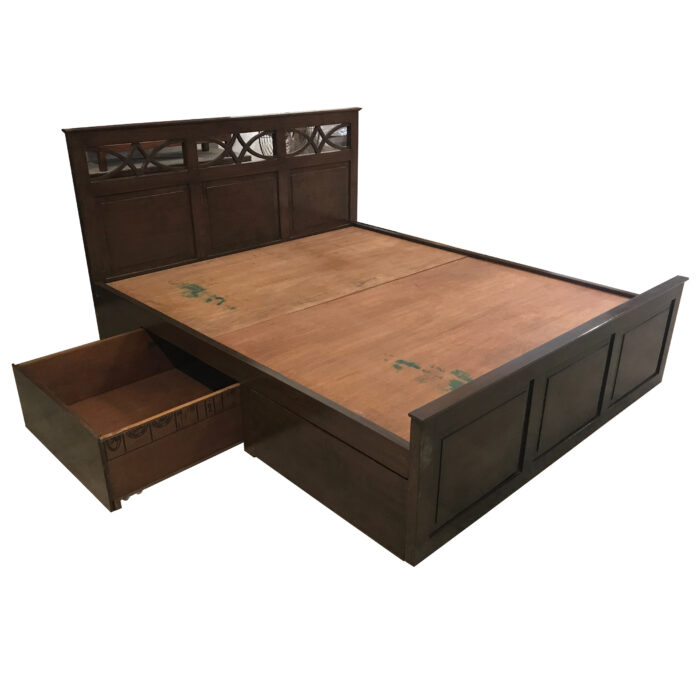 tw bed with drawers