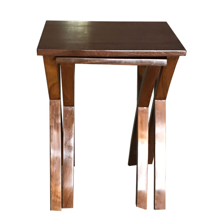 tw nest table with wooden legs