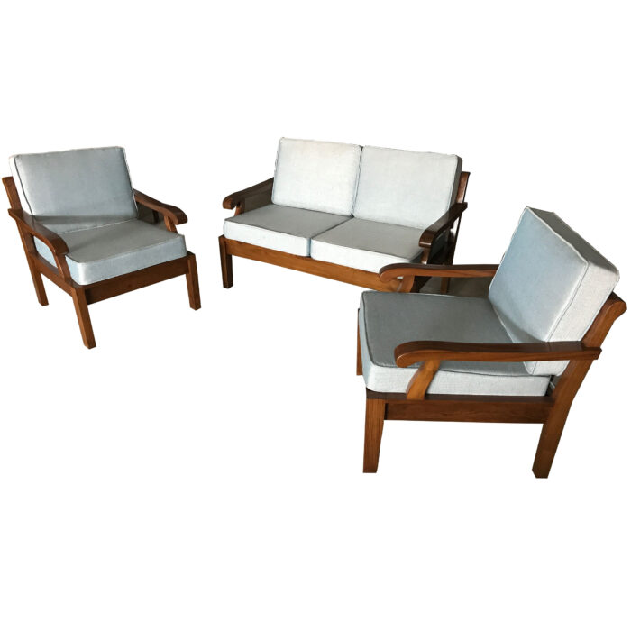 woode sofa set with arm rest