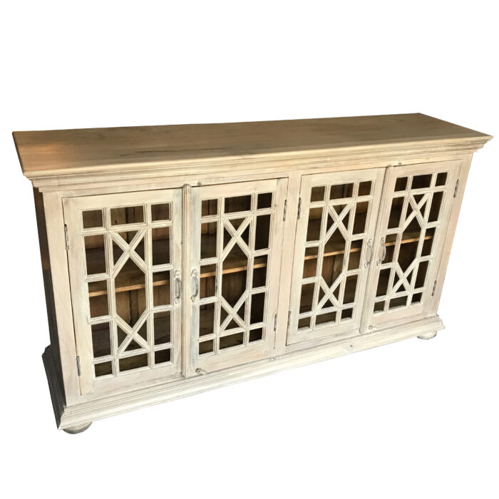 side cabinet with wooden round legs