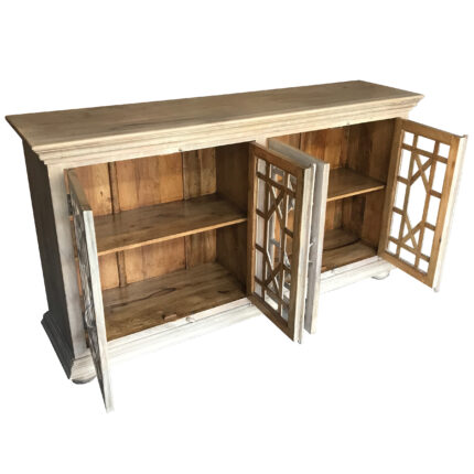 side cabinet with wooden shelf