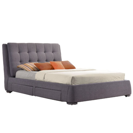 fabric bed with huge backrest