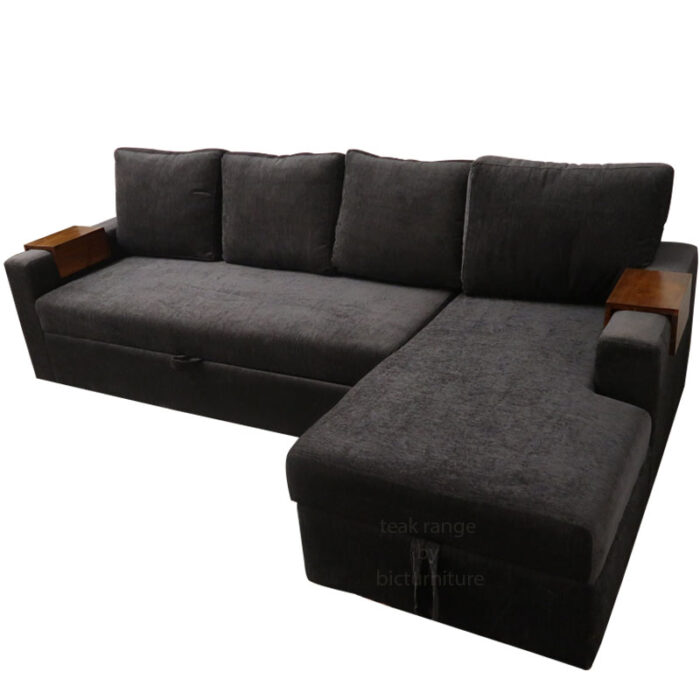 wooden  L shape sofa set comfortable