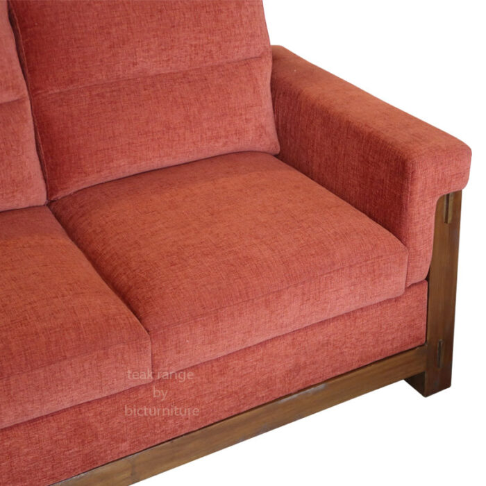 wooden  two  seater  sofa