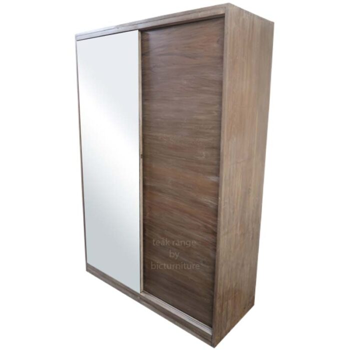 wooden 2 door sliding wardrobe