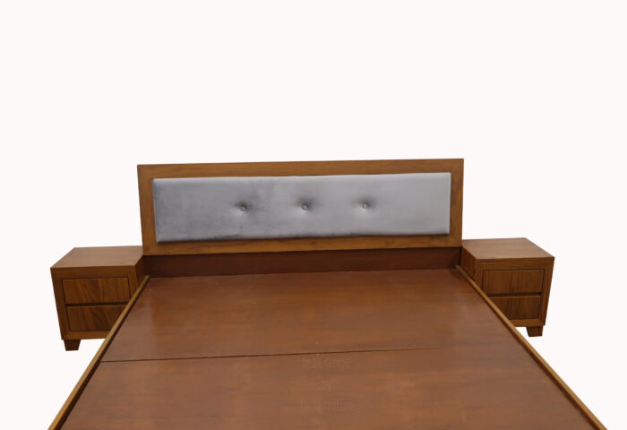 Wooden teak veneer bedroom set 2