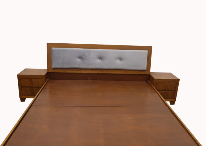 Wooden teak veneer bedroom set 3