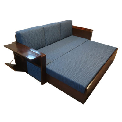 Teakwood sofa com bed with storage mumbai